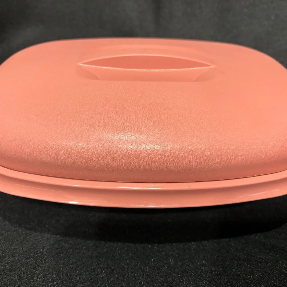 TUPPERWARE 3 Piece Oval Plastic Microwave 6 Cup Streamer Serve & Store #1273-6